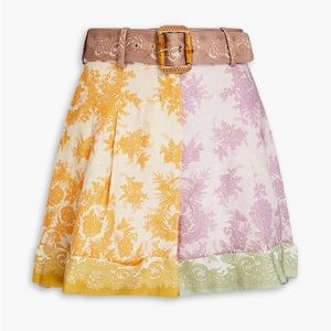 Zimmermann Floral Belted Shorts